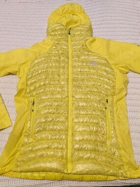 The North Face Summit Series Yellow Hybrid Puffer Jacket